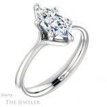 Marquise Cut Forever Brilliant Moissanite Engagement Ring #GTJ962-marquise-fb-w