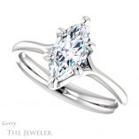 Marquise Cut Forever Brilliant Moissanite Engagement Ring #GTJ962-marquise-fb-w