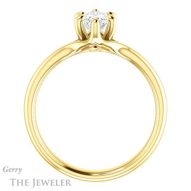 Marquise Cut Forever Brilliant Moissanite Engagement Ring #GTJ962-marquise-fb-y