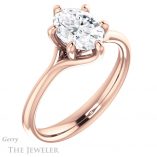 Oval Shaped Forever One Moissanite Engagement Ring #GTJ962-oval-fo-r 4 Oval Shaped Forever One Moissanite Engagement Ring #GTJ962-oval-fo-r