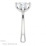 Oval Shaped Forever One Moissanite Engagement Ring #GTJ962-oval-fo-w 3 Oval Shaped Forever One Moissanite Engagement Ring #GTJ962-oval-fo-w