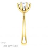 Round Cut Forever One Moissanite Engagement Ring #GTJ962-round-fo-y 3 Round Cut Forever One Moissanite Engagement Ring #GTJ962-round-fo-y