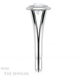 Cushion Cut Forever One Moissanite Engagement Ring #GTJ964-cushion-fo-w