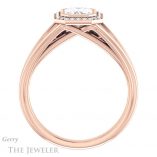 Emerald Cut Forever One Moissanite Engagement Ring #GTJ964-emerald-fb-r 2 Emerald Cut Forever Brilliant Moissanite Engagement Ring #GTJ964-emerald-fb-r
