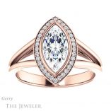 Marquise Cut Forever Brilliant Moissanite Engagement Ring #GTJ964-marquise-fb-r