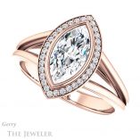 Marquise Cut Forever Brilliant Moissanite Engagement Ring #GTJ964-marquise-fb-r