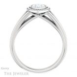 Marquise Cut Forever Brilliant Moissanite Engagement Ring #GTJ964-marquise-fb-w