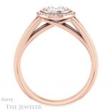 Oval Shaped Forever One Moissanite Engagement Ring #GTJ964-oval-fo-r 2 Oval Shaped Forever One Moissanite Engagement Ring #GTJ964-oval-fo-r
