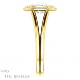 Oval Shaped Forever One Moissanite Engagement Ring #GTJ964-oval-fo-y