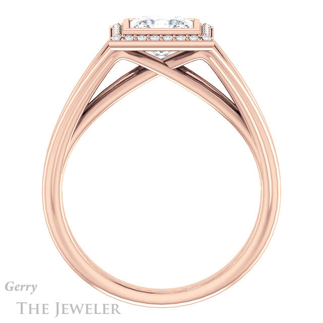 Princess Cut Forever One Moissanite Engagement Ring #GTJ964-square-fo-r