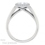 Princess Cut Forever One Moissanite Engagement Ring #GTJ964-square-fo-w