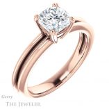 Cushion Cut Forever One Moissanite Engagement Ring #GTJ966-cushion-fo-r 4 Cushion Cut Forever One Moissanite Engagement Ring #GTJ966-cushion-fo-r