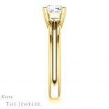 Cushion Cut Forever One Moissanite Engagement Ring #GTJ966-cushion-fo-y 3 Cushion Cut Forever One Moissanite Engagement Ring #GTJ966-cushion-fo-y