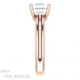 Emerald Cut Forever One Moissanite Engagement Ring #GTJ966-emerald-fb-r 3 Emerald Cut Forever Brilliant Moissanite Engagement Ring #GTJ966-emerald-fb-r