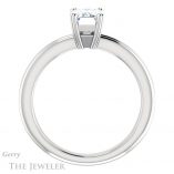 Emerald Cut Forever One Moissanite Engagement Ring #GTJ966-emerald-fb-w 2 Emerald Cut Forever Brilliant Moissanite Engagement Ring #GTJ966-emerald-fb-w