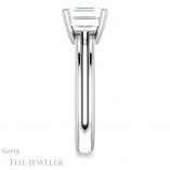 Emerald Cut Forever One Moissanite Engagement Ring #GTJ966-emerald-fb-w 3 Emerald Cut Forever Brilliant Moissanite Engagement Ring #GTJ966-emerald-fb-w
