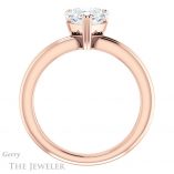 Heart Shaped Forever One Moissanite Engagement Ring #GTJ966-heart-fb-r 2 Heart Shaped Forever Brilliant Moissanite Engagement Ring #GTJ966-heart-fb-r