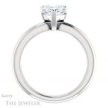 Heart Shaped Forever One Moissanite Engagement Ring #GTJ966-heart-fb-w 2 Heart Shaped Forever Brilliant Moissanite Engagement Ring #GTJ966-heart-fb-w