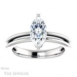 Marquise Cut Forever Brilliant Moissanite Engagement Ring #GTJ966-marquise-fb-w