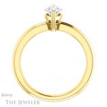 Marquise Cut Forever Brilliant Moissanite Engagement Ring #GTJ966-marquise-fb-y