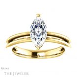 Marquise Cut Forever Brilliant Moissanite Engagement Ring #GTJ966-marquise-fb-y