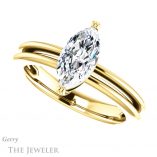 Marquise Cut Forever Brilliant Moissanite Engagement Ring #GTJ966-marquise-fb-y