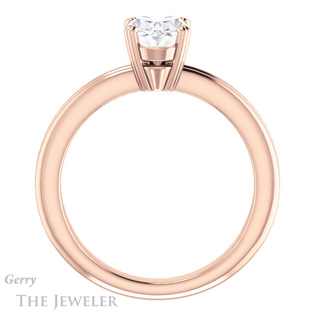 Oval Shaped Forever One Moissanite Engagement Ring #GTJ966-oval-fo-r 2 Oval Shaped Forever One Moissanite Engagement Ring #GTJ966-oval-fo-r
