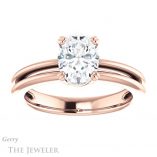 Oval Shaped Forever One Moissanite Engagement Ring #GTJ966-oval-fo-r 1 Oval Shaped Forever One Moissanite Engagement Ring #GTJ966-oval-fo-r