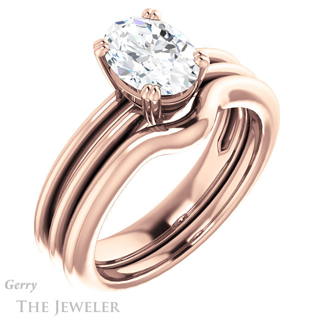 Oval Shaped Forever One Moissanite Engagement Ring #GTJ966-oval-fo-r 6 Oval Shaped Forever One Moissanite Engagement Ring #GTJ966-oval-fo-r