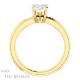 Oval Shaped Forever One Moissanite Engagement Ring #GTJ966-oval-fo-y 2 Oval Shaped Forever One Moissanite Engagement Ring #GTJ966-oval-fo-y