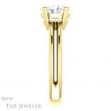 Oval Shaped Forever One Moissanite Engagement Ring #GTJ966-oval-fo-y 3 Oval Shaped Forever One Moissanite Engagement Ring #GTJ966-oval-fo-y
