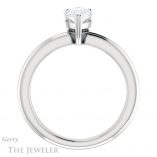 Pear Shaped Forever One Moissanite Engagement Ring #GTJ966-pear-fb-w 2 Pear Shaped Forever Brilliant Moissanite Engagement Ring #GTJ966-pear-fb-w