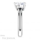 Pear Shaped Forever One Moissanite Engagement Ring #GTJ966-pear-fb-w 3 Pear Shaped Forever Brilliant Moissanite Engagement Ring #GTJ966-pear-fb-w