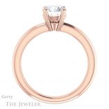 Round Cut Forever One Moissanite Engagement Ring #GTJ966-round-fo-r 2 Round Cut Forever One Moissanite Engagement Ring #GTJ966-round-fo-r