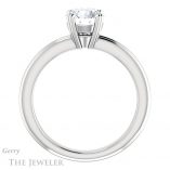 Round Cut Forever One Moissanite Engagement Ring #GTJ966-round-fo-w 2 Round Cut Forever One Moissanite Engagement Ring #GTJ966-round-fo-w