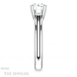 Round Cut Forever One Moissanite Engagement Ring #GTJ966-round-fo-w 3 Round Cut Forever One Moissanite Engagement Ring #GTJ966-round-fo-w