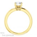 Round Cut Forever One Moissanite Engagement Ring #GTJ966-round-fo-y 2 Round Cut Forever One Moissanite Engagement Ring #GTJ966-round-fo-y