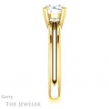 Round Cut Forever One Moissanite Engagement Ring #GTJ966-round-fo-y 3 Round Cut Forever One Moissanite Engagement Ring #GTJ966-round-fo-y