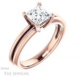 Princess Cut Forever One Moissanite Engagement Ring #GTJ966-square-fo-r 4 Princess Cut Forever One Moissanite Engagement Ring #GTJ966-square-fo-r