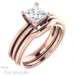 Princess Cut Forever One Moissanite Engagement Ring #GTJ966-square-fo-r 6 Princess Cut Forever One Moissanite Engagement Ring #GTJ966-square-fo-r