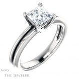 Princess Cut Forever One Moissanite Engagement Ring #GTJ966-square-fo-w 4 Princess Cut Forever One Moissanite Engagement Ring #GTJ966-square-fo-w