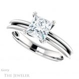 Princess Cut Forever One Moissanite Engagement Ring #GTJ966-square-fo-w 5 Princess Cut Forever One Moissanite Engagement Ring #GTJ966-square-fo-w