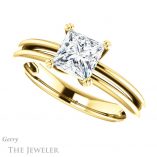 Princess Cut Forever One Moissanite Engagement Ring #GTJ966-square-fo-y