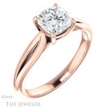Cushion Cut Forever One Moissanite Engagement Ring #GTJ967-cushion-fo-r 4 Cushion Cut Forever One Moissanite Engagement Ring #GTJ967-cushion-fo-r