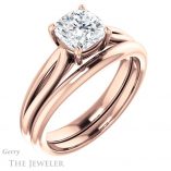 Cushion Cut Forever One Moissanite Engagement Ring #GTJ967-cushion-fo-r 6 Cushion Cut Forever One Moissanite Engagement Ring #GTJ967-cushion-fo-r