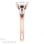Emerald Cut Forever Brilliant Moissanite Engagement Ring #GTJ967-emerald-fb-r
