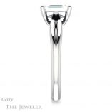 Emerald Cut Forever One Moissanite Engagement Ring #GTJ967-emerald-fb-w 3 Emerald Cut Forever Brilliant Moissanite Engagement Ring #GTJ967-emerald-fb-w