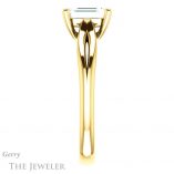 Emerald Cut Forever Brilliant Moissanite Engagement Ring #GTJ967-emerald-fb-y