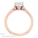 Heart Shaped Forever One Moissanite Engagement Ring #GTJ967-heart-fb-r 2 Heart Shaped Forever Brilliant Moissanite Engagement Ring #GTJ967-heart-fb-r