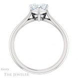 Heart Shaped Forever One Moissanite Engagement Ring #GTJ967-heart-fb-w 2 Heart Shaped Forever Brilliant Moissanite Engagement Ring #GTJ967-heart-fb-w